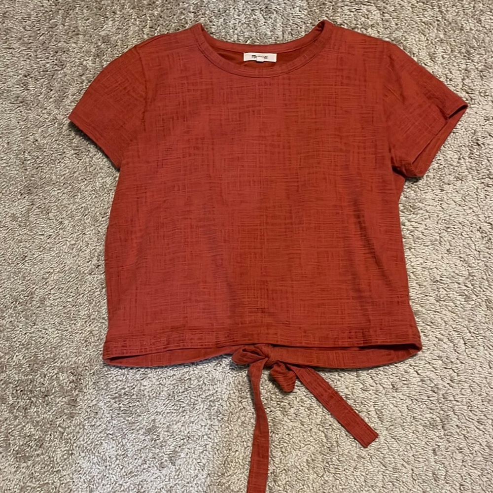 Madewell Verse Tie-Back Too; Size M; Color Spiced Rose
